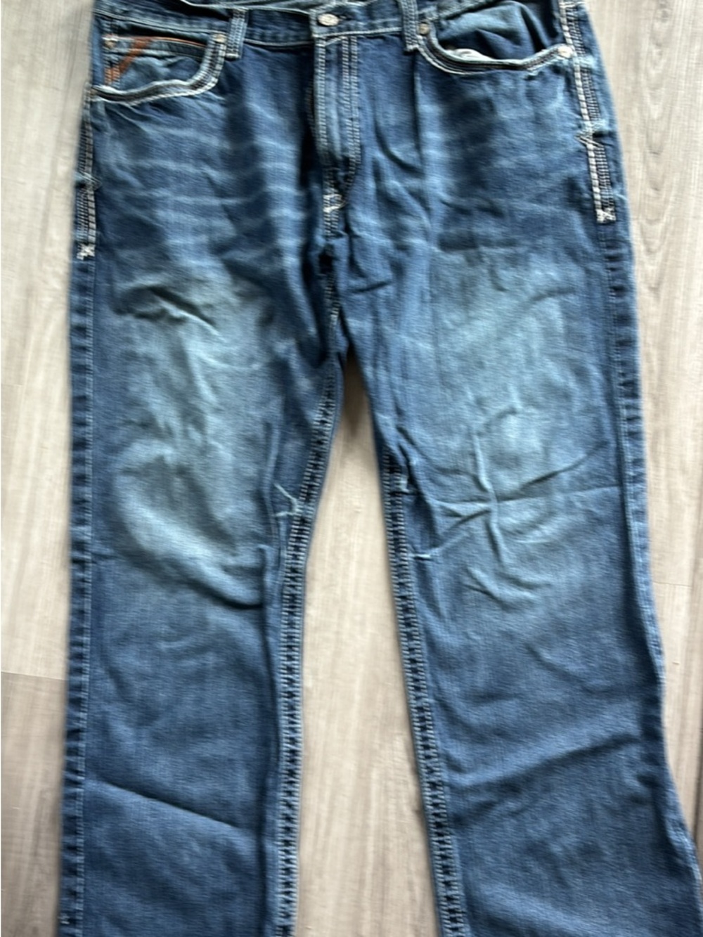 Ariat Men's Blue Bootcut Denim Jeans